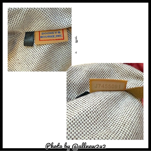 Dooney & Bourke Small Double Handle Ostrich Pattern Pink Satchel - Picture 13 of 16